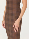 Leigha Dress in Brown Plaid