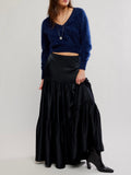 Juliette Satin Maxi in Black