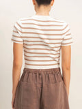 Show Your Stripes Tee in Taupe