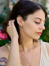 Maura Two Tone Droplet Studs