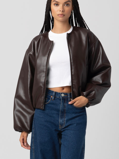 Grand Slam Jacket in Chocolate