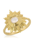 Supernova Ring in Mother of Pearl
