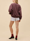 Daydreamer Athletic Club Colorblocked Sweatshirt in Brown Combo