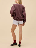 Daydreamer Athletic Club Colorblocked Sweatshirt in Brown Combo