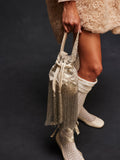 Razzle Dazzle Clutch in Ivory Pearl