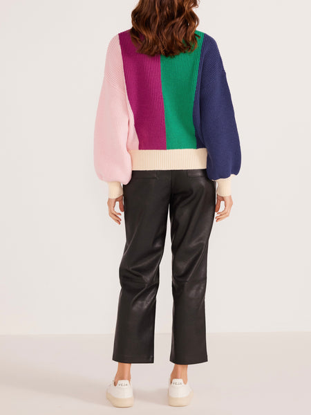 Kelsey Colorblock Knit Jumper in Stripe