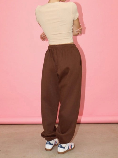 Pretty Little Thing Jogger in Chocolate