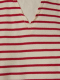 Cruisin' Through Stripe Top in Red & Cream