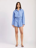 Amelie Playsuit in Blue & White Stripe