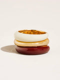 Lottie Enamel Ring in White