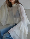Clear As Day Blouse in Cream