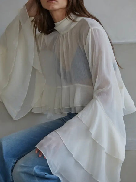 Clear As Day Blouse in Cream