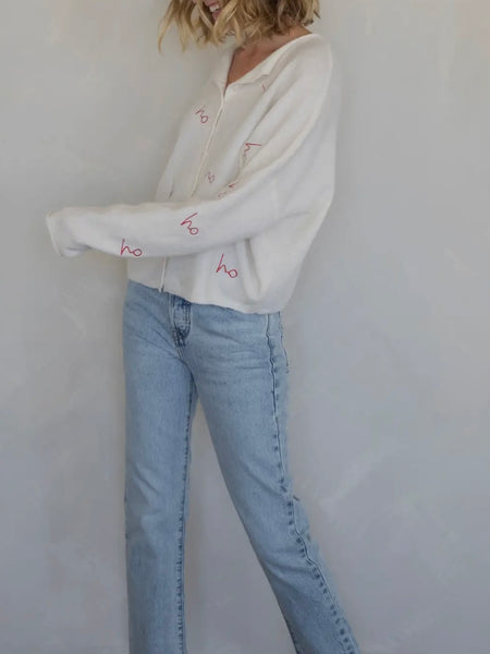 Piper Cardigan in Holiday Cream