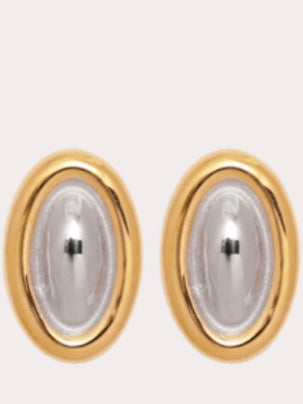 Triton Earrings in Mixed Metal