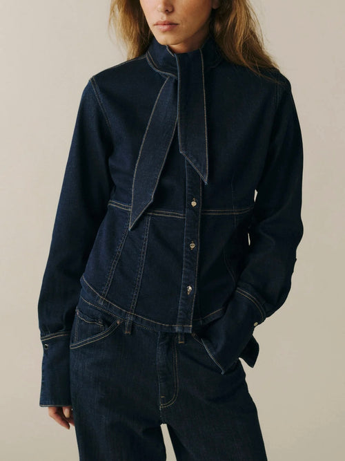 The Alpine Blouse in After Dark