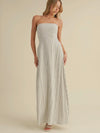 Back To Bows Strapless Dress in Ivory
