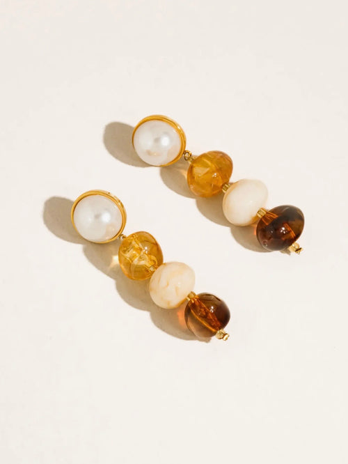 Alani Stone Earrings in Neutral
