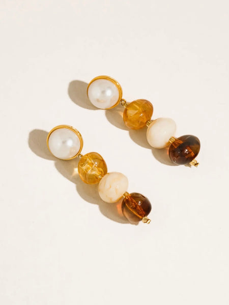 Alani Stone Earrings in Neutral