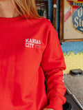 Kansas City Varsity Sweatshirt in Red