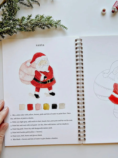 Christmas Watercolor Workbook