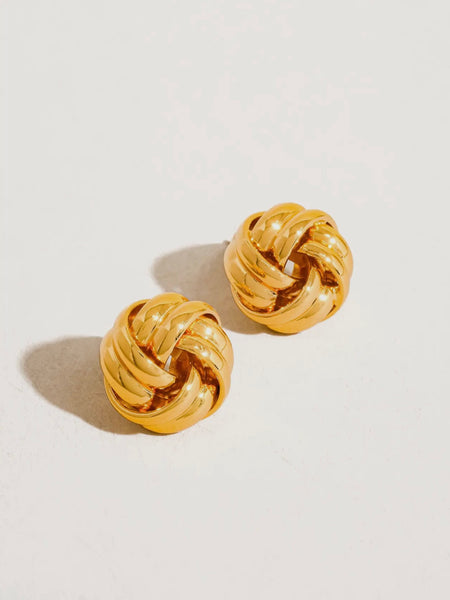 Alix Basket Weaved Studs