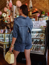 Lenora Shirt in Bleu Jean