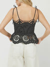 Last Resort Eyelet Tank in Black