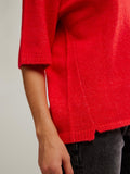 Margot Sweater Tee in Cherry Pop Melange