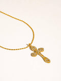 Axelle CZ Cross Necklace