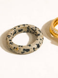 Dalmatian Stone Ring Set