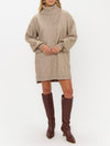 Chester Sweater Dress in Oatmeal Knit