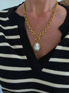 Pearl & Toggle Chain Necklace