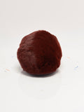 Snowball Slippers in Cabernet Faux Fur
