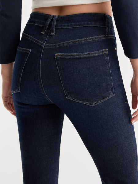Soft Tech Good Waist Palazzo Ankle Jeans in Indigo1308