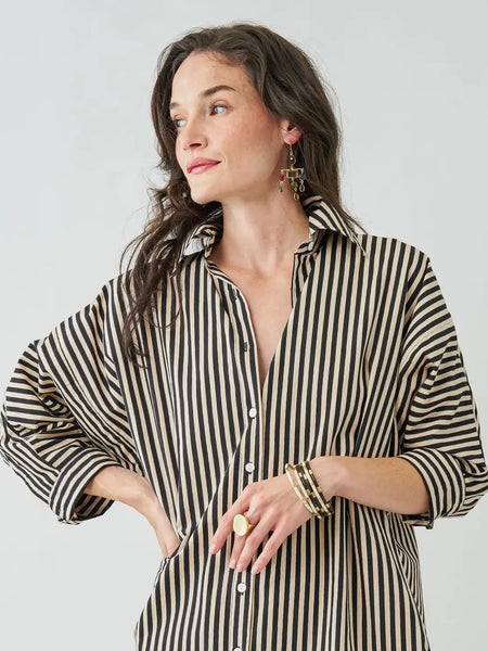 Katherine Bangle Set in Black, White & Gold