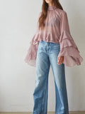Clear As Day Blouse in Mauve