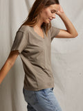 Hendrix Basic V Neck in Mushroom