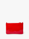 Wallet Clutch in Super Red Pucker Patent