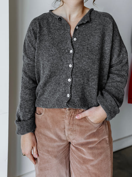 Piper Cardigan in Charcoal