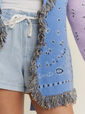 Paisley Party Cardigan in Lavender Combo