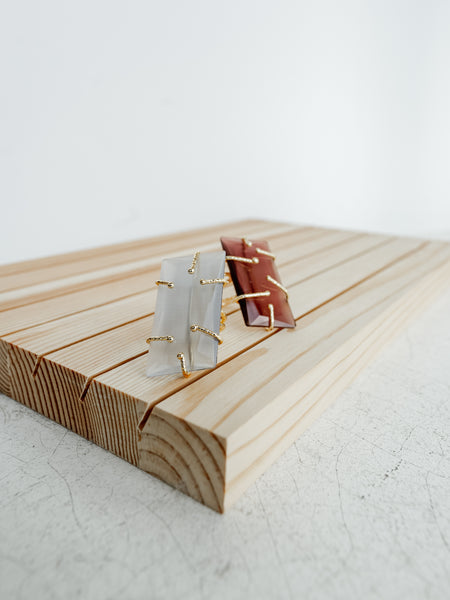 The Rita Luxe Stone Ring in Sky