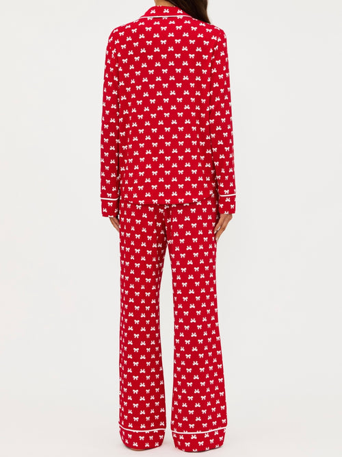 Livy & Connie PJ Set in Peppermint Bows