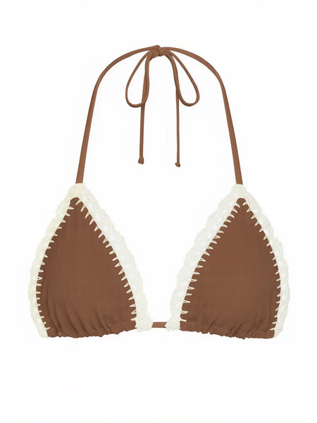 Samba Bikini Top in Cafe