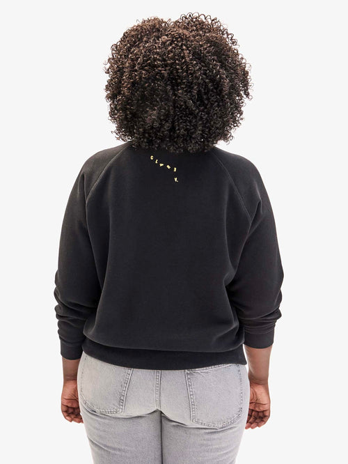 Sweatshirt in Le Weekend Black & Marigold