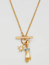 Palm Of Your Hand Pearl Toggle Necklace
