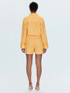 Amelie Romper in Papaya Stripe