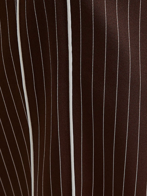 The Tea Is Piping Pant in Brown