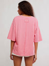 In Spring Tee in Pink Poppy Combo