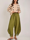 She's The Boss Balloon Pants in Green
