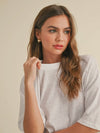 Lovely Linen Tee in White